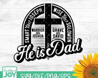 Christian Father's Day svg, Dad svg, Religious dad png, Cross SVG, Man of Faith svg, Religious Svg, God Svg, Scripture Bible verse svg