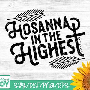 Hosanna in der Höchsten, Palmsonntag svg, religiöses Osterhemd, leeres Grab svg, Er ist auferstanden SVG, Ostern Christian png, Jesus Sublimation