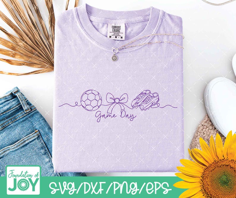 Game day design, Soccer svg, Soccer Cleats png, Continuous line art, Minimalist svg, Single line png, Soccer Mom Shirt svg image 4