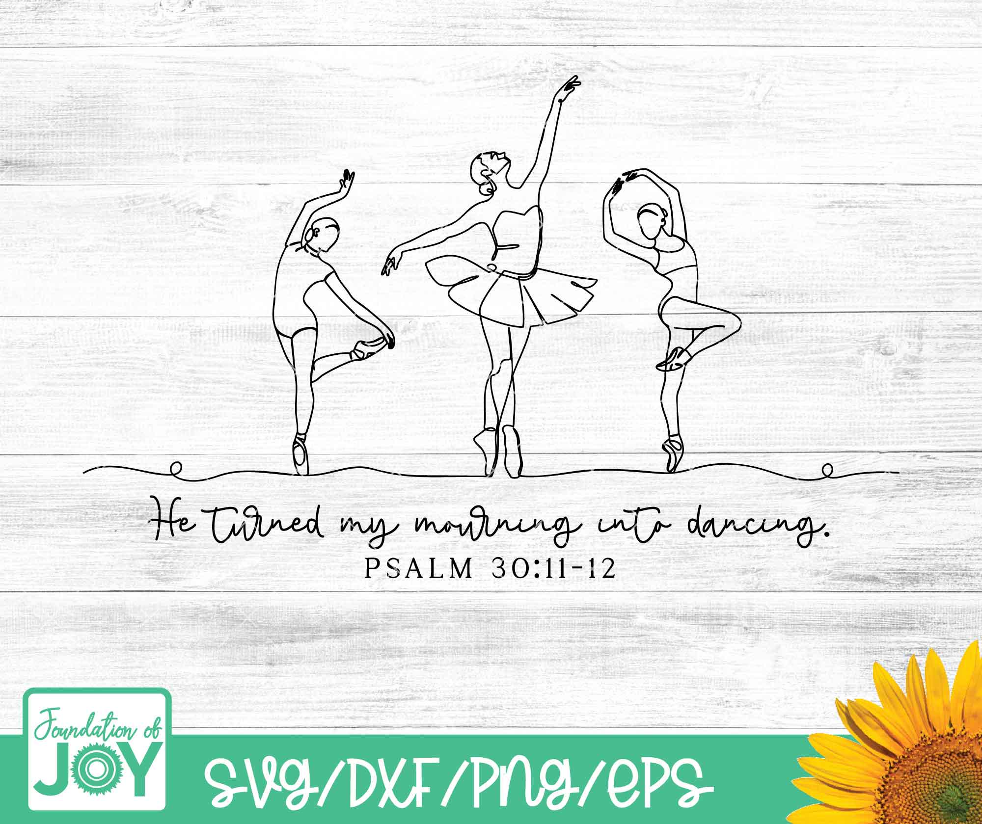 Invocation Dance Vector He Turned My Mourning Into Dancing Svg, Girls Ballet Png, Line Art ...