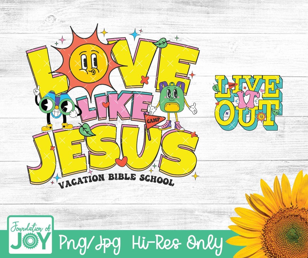 Live It Out Png, Vacation Bible School, VBS 2025, Christian Matching