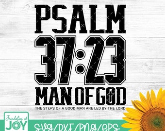 Man of God svg, Jersey Lettering svg, Bible Verses svg, Christian T Shirt svg, Led by God, Christian Mens T Shirt, Mens Ministry