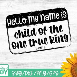 Filho do único rei verdadeiro svg, crachá svg, cristão svg, versículo bíblico svg, religioso svg