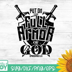Armure de Dieu svg, svg VBS, Vacation Bible School svg, Shield svg, Bible Verse svg, chemise VBS, Cricut et Silhouette Files