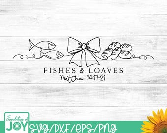 Jesus feeds the 5,000 t-shirt design, fishes and loaves png, continuous line art, bow png, Matthew 14:17-21 t-shirt design, bread png