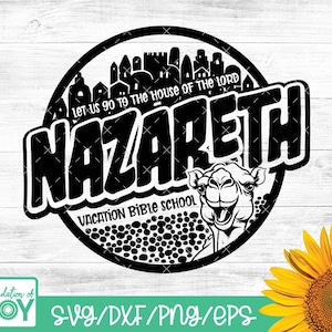 VBS Nazareth, ville natale de Jésus, svg école biblique de vacances, conception de T-shirt VBS, 2024, téléchargement numérique, chemise d'école d'été