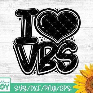 Ik hou van VBS SVG, vakantie Bijbelschool SVG, VBS PNG, kerkkamp, christelijk zomerkamp, kerkleraar, Cricut en silhouet snijden bestanden