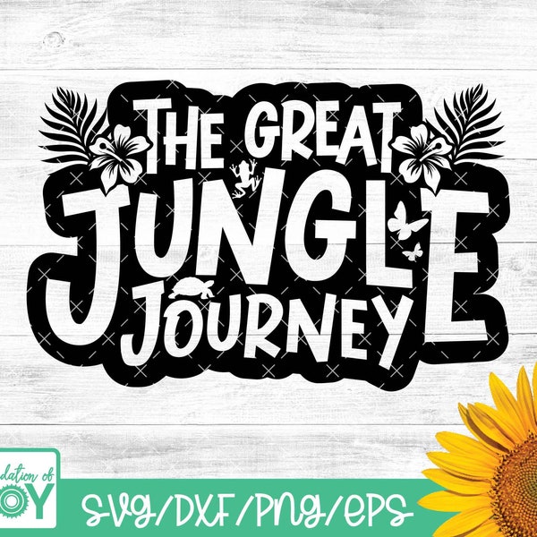 The Great Jungle Journey, VBS svg, Vacation Bible School svg, 2024, Summer Bible Camp, Cricut Cut files, Digital Download