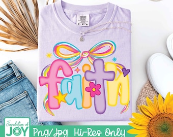 Faith Png, Neon Christian Png, Jesus Png, Bible Verse Png, Faith Png, Christian Png, Jesus Png Sublimation, God Png, Neon Coquette Bow