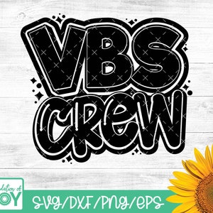 vbs Crew Svg, Png per la scuola biblica delle vacanze, File di taglio per camicie Vbs, Disegni per magliette del campo della chiesa, File Svg per Cricut