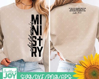 Children's Ministry svg, Church Ministries png, Church Staff, Bible verse png, Group Ministry Tshirt, Digital Download, Christian Ministry