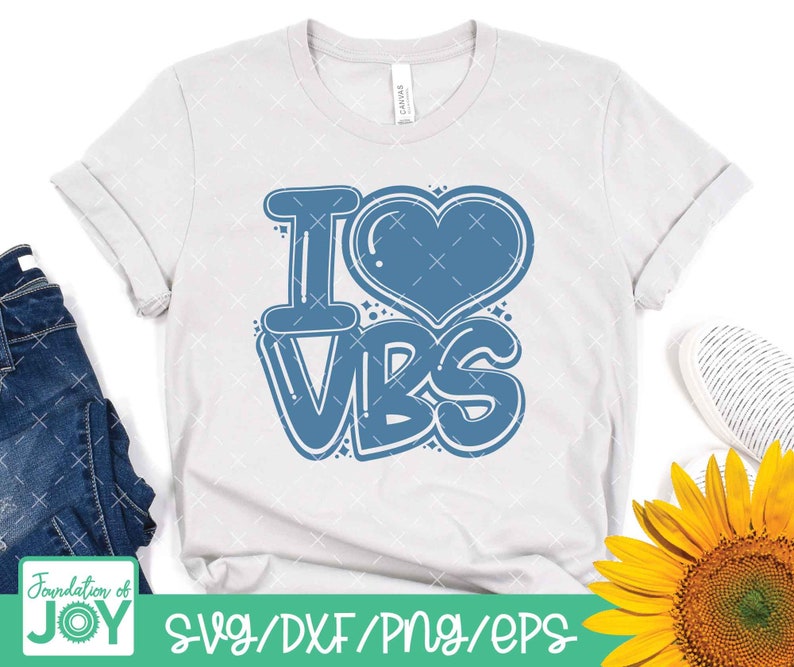 I Love VBS svg, Vacation Bible School svg, VBS Png, Church Camp, Christian Summer camp, Church Teacher, Cricut and Silhouette Cut files image 3