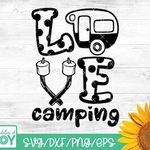 Love Camping svg, Camper svg, Smores svg, Geroosterde Marshmellows svg, hou van Camper, camping shirts, camper Group, Cricut en Silhouette bestanden
