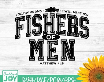 Diseño de pescadores de hombres svg, sublimación cristiana retro, camiseta bíblica de hombre desgastada PNG, papá cristiano minimalista png, uso comercial