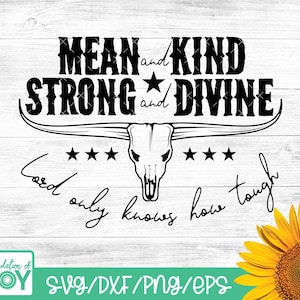 Ella es mala y es amable y fuerte y Divina Png, Western Png, Western Cowboy Png, música country Png Cowboy svg, Cow Head svg, Cricut Cut file