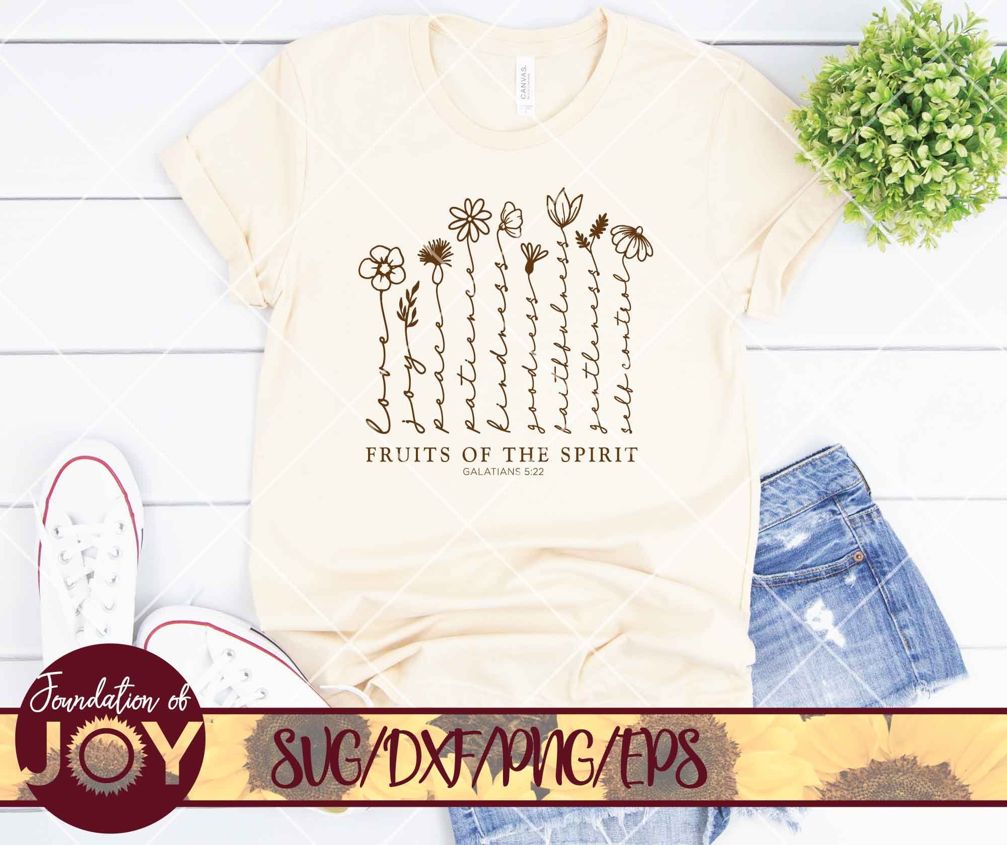 Fruits of the Spirit Svg Wildflowers Svg Bible Verse Svg Etsy