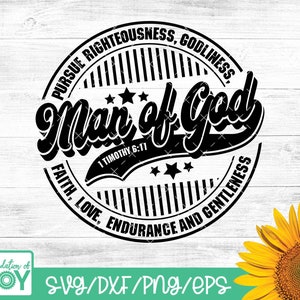 Mann Gottes SVG & PNG, verwurzelt in Christus Vatertagsgeschenk, Mann des Glaubens, christliches Hemd Sublimationsdesign, religiöses Design, christliches Mann Geschenk