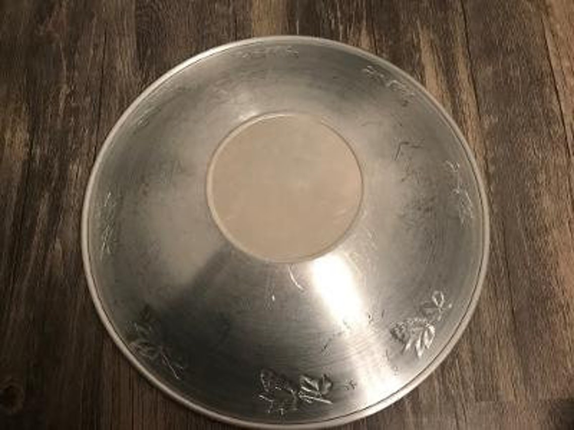 Vintage West Bend Hammered Aluminum Bowl/ Retro Salad Bowl/ Etsy