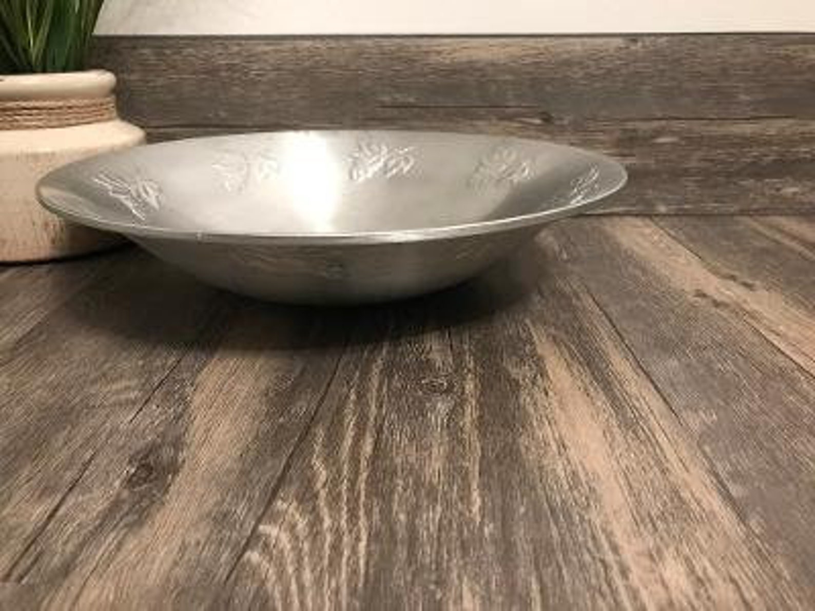 Vintage West Bend Hammered Aluminum Bowl/ Retro Salad Bowl/ Etsy