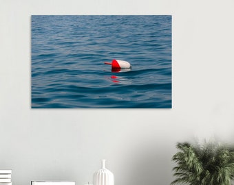 Buoy in Water Photo Print | Coastal Decor | Nautical Wall Art | Ocean Photography | Photo 4