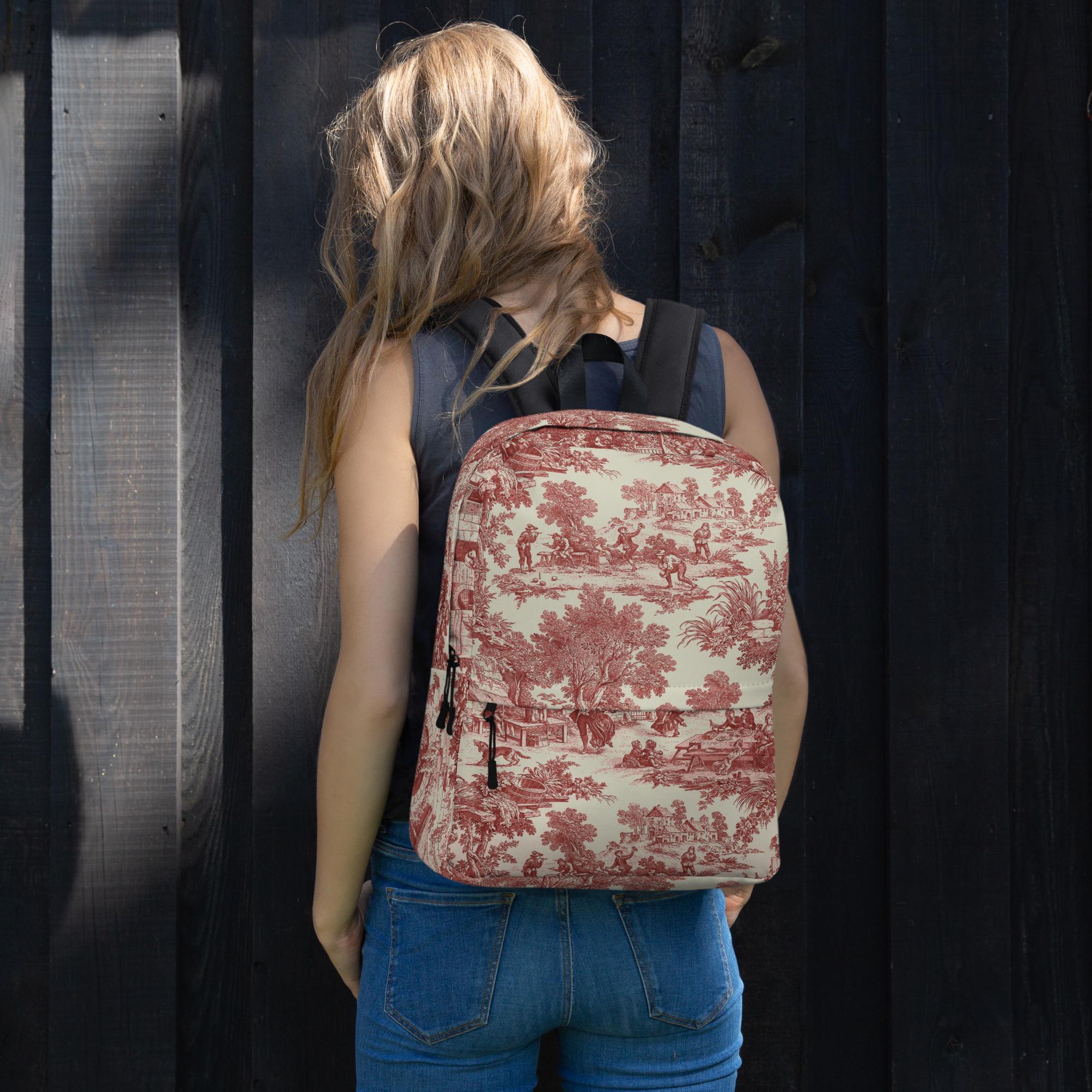 Maaji Toile De Juoy Stacy Backpack Black Toile De Jouy Backpack - Etsy main image 2