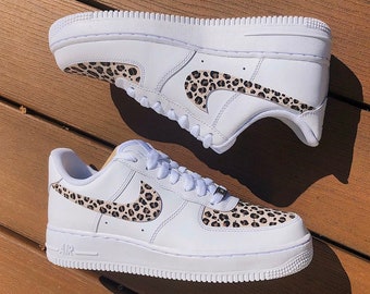 custom air force 1 cow print