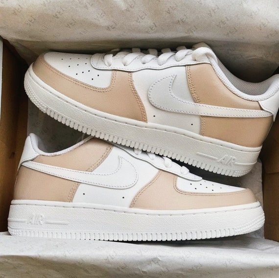 nude color sneakers