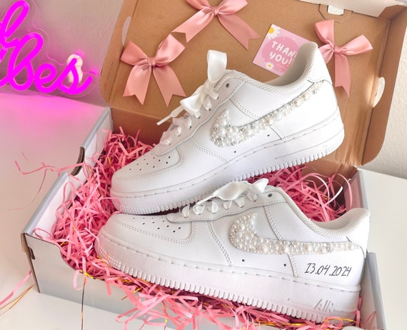 Wedding Bridal Sneaker Personalized Air Force 1 Wedding Sneaker