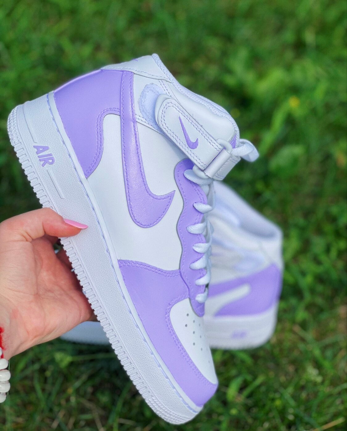 custom air force 1 lilac