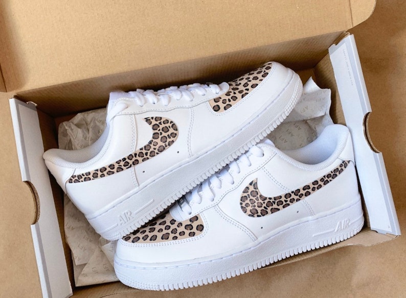 Custom Leopard Nike Air Force 1 Hecho a la medida Cheetah | Etsy