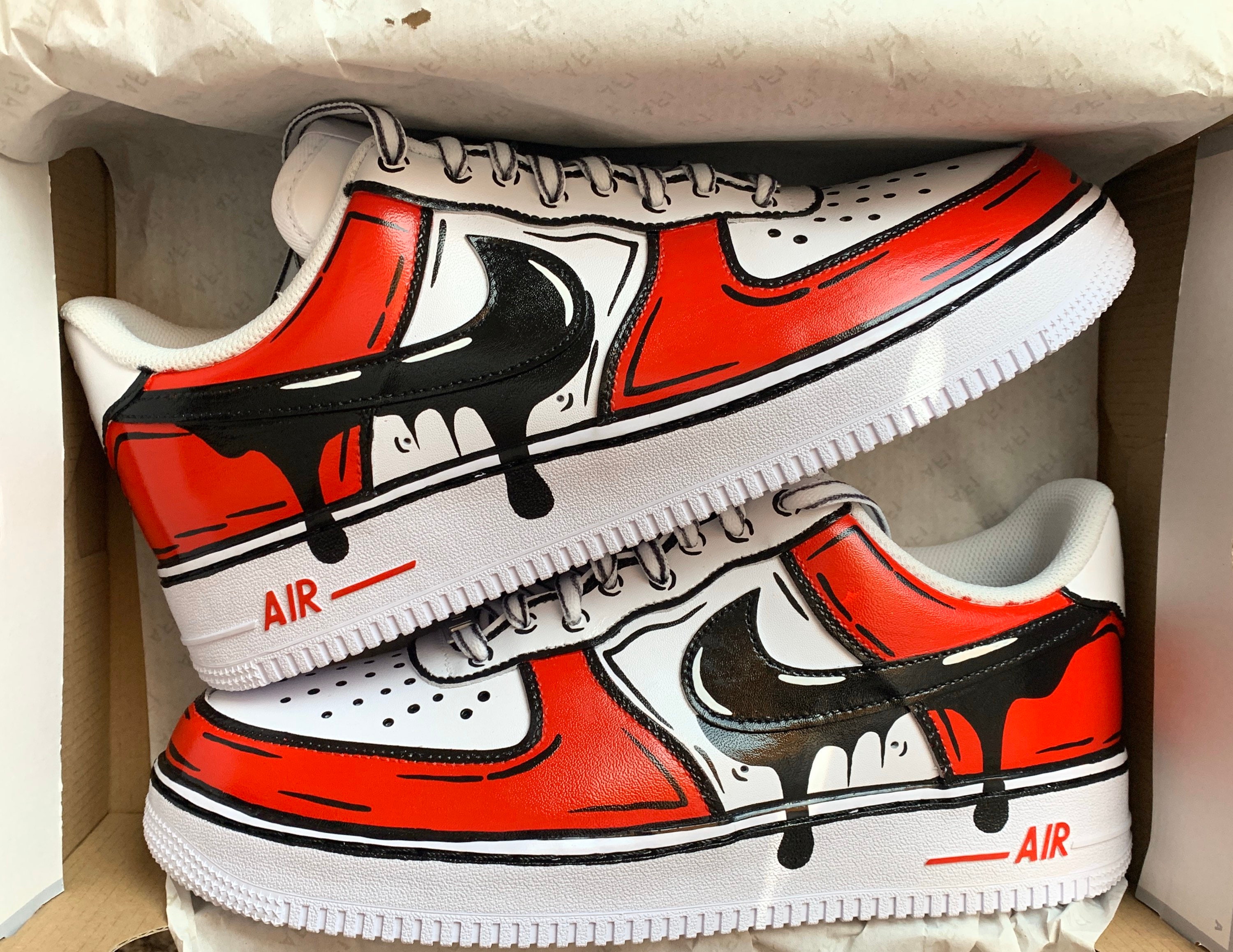 NIKE AF1 LOUIE CARTOON DRIP!!!! SICK CUSTOM SHOES 