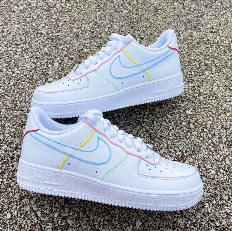 Outline Custom Nike Air Force 1 Colors | Etsy