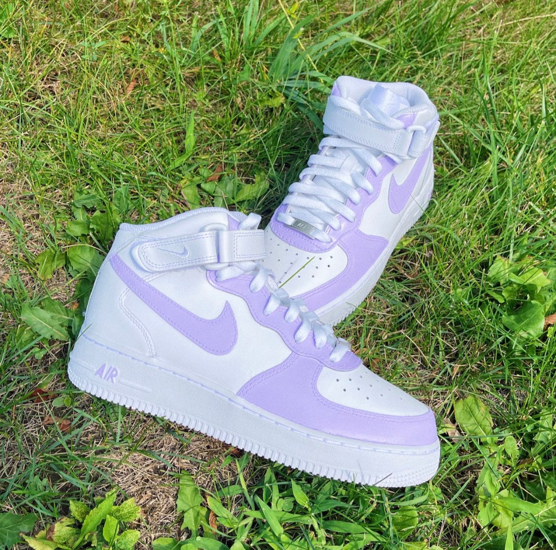 custom air force 1 lilac