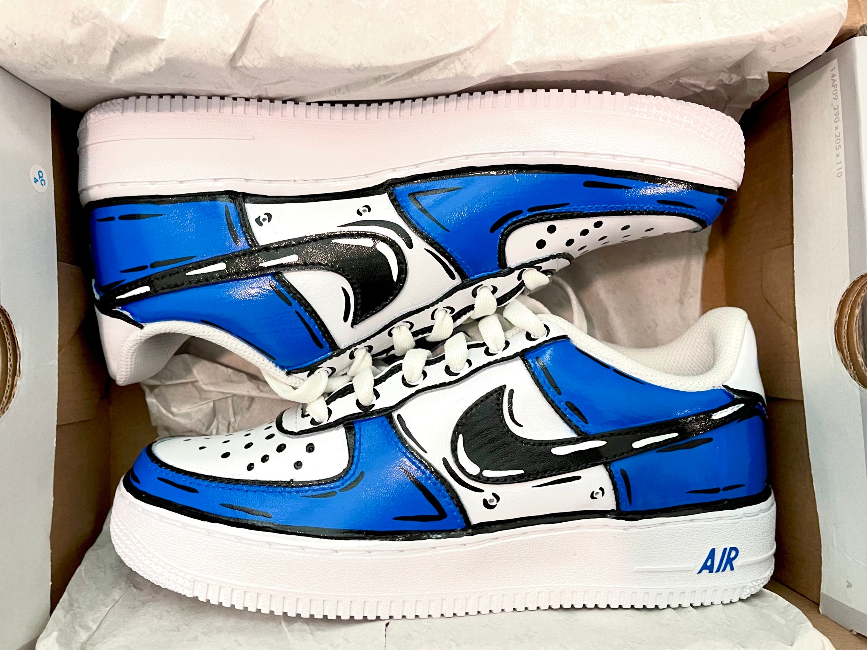 Cartoon Custom Air Force 1 Sneakers Custom Shoes Christmas 