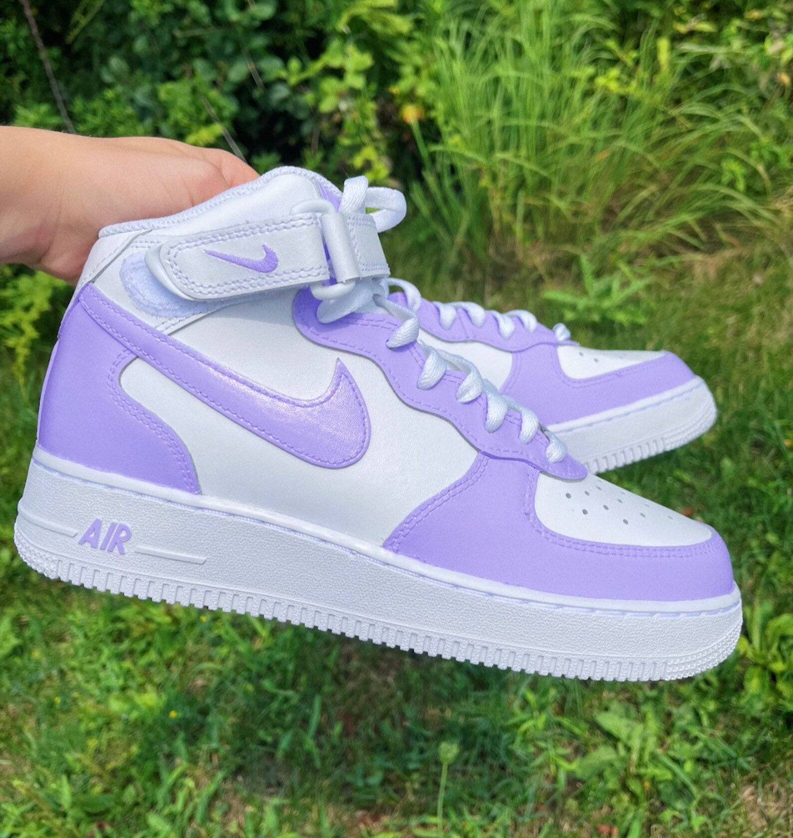 nike air force 1 mid purple