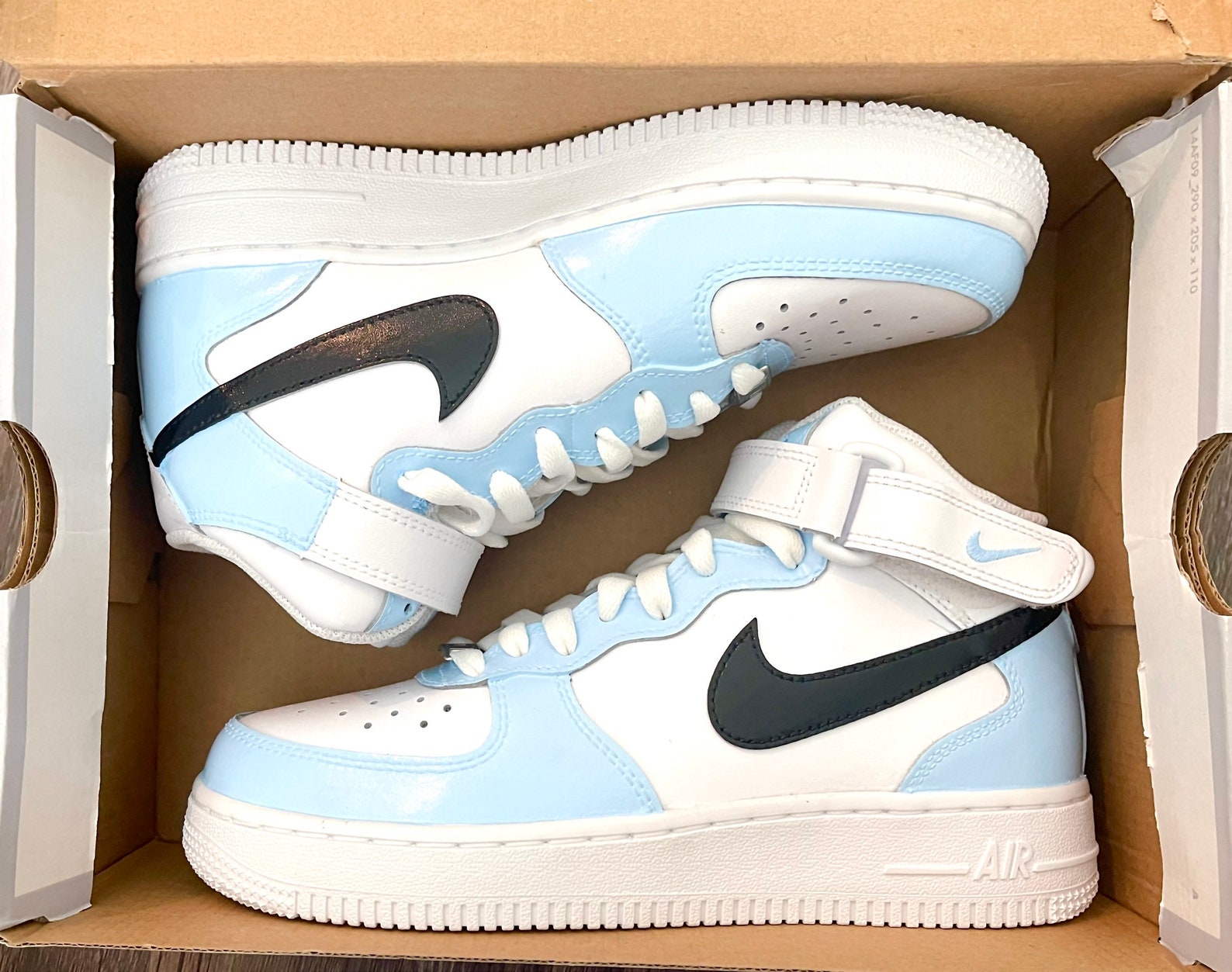 Hellblaue air force 1 Clearance