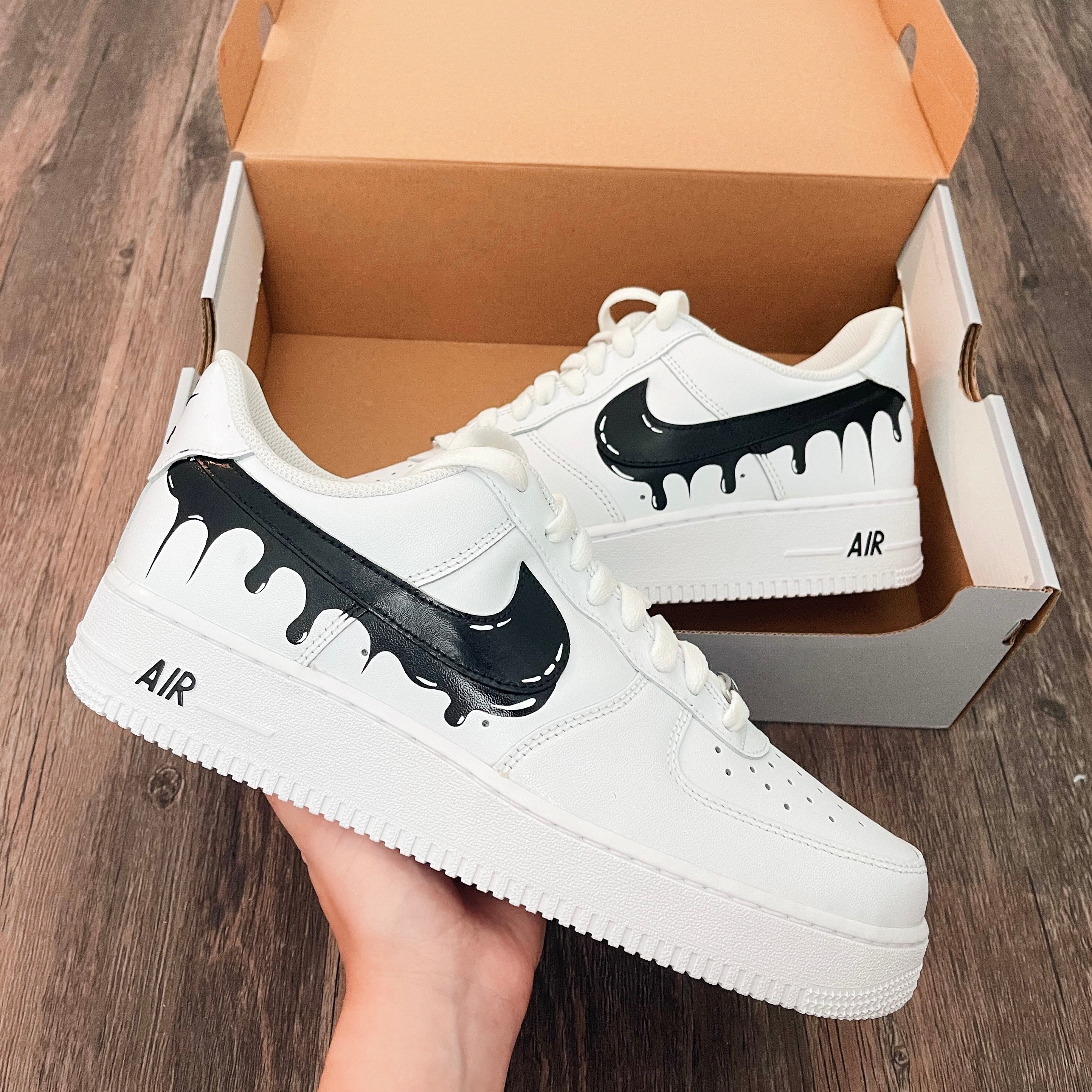 Air Force 1 Dark (Customized) – Dripped Boutique