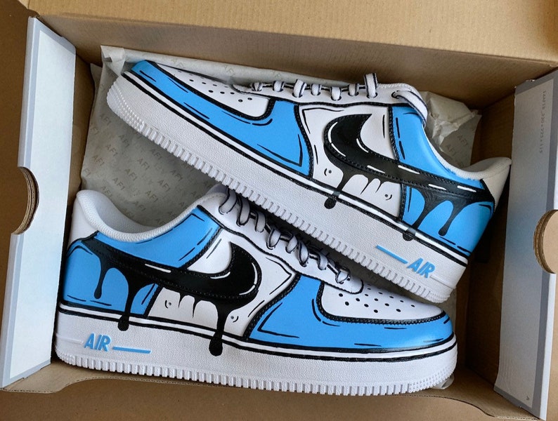 Cartoon Drip Custom Nike Air Force 1 | Etsy