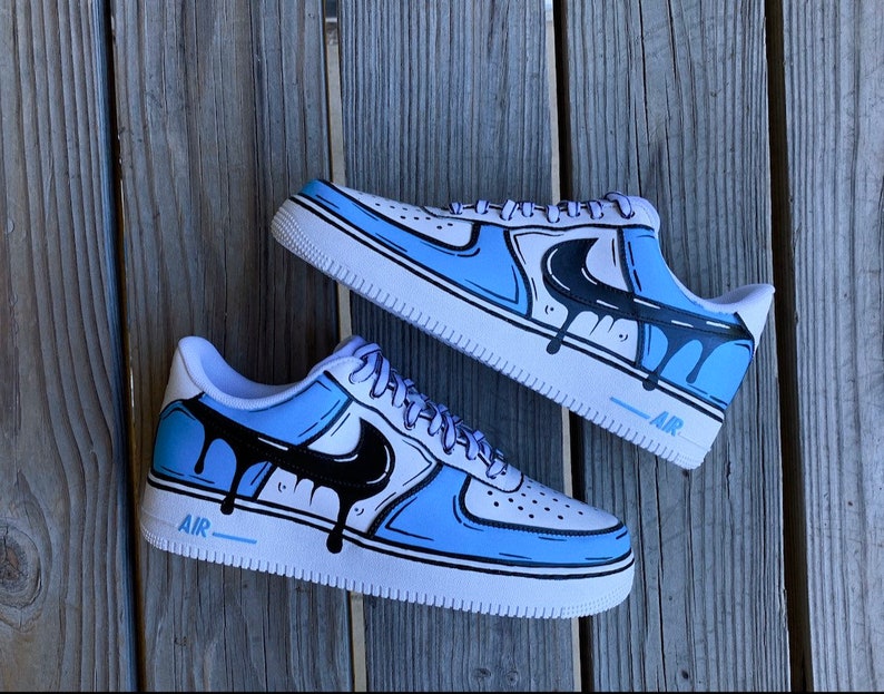 Cartoon Drip Custom Nike Air Force 1 | Etsy