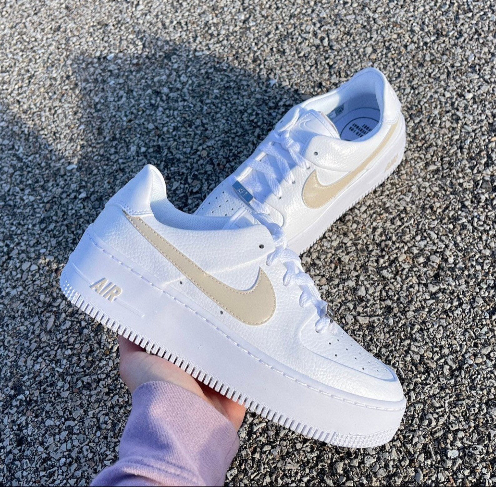 air force 1 sage low tan