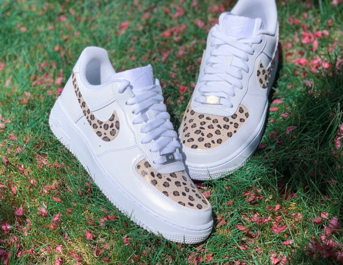 cheetah and tan air force 1