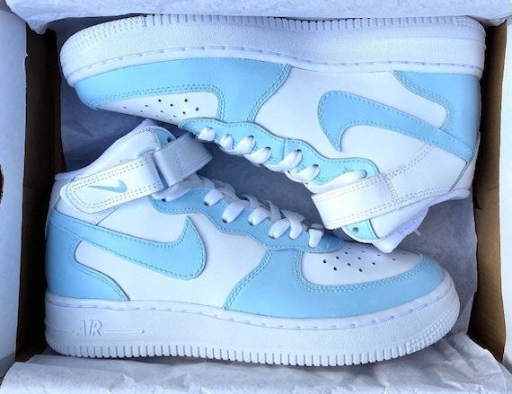 nike air force 1 mid teal