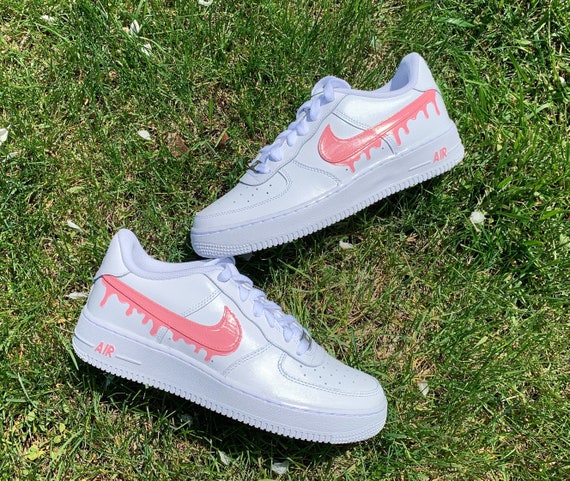 Drip Custom Air Force 1 Shoes -   Nike air shoes, Nike shoes air force,  Nike shoes outfits