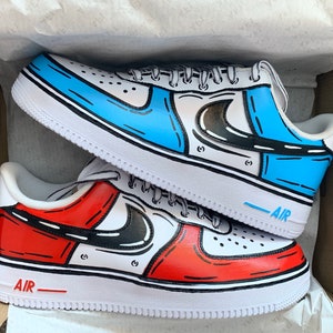 Cartoon Custom Air Force 1 Sneakers Custom Shoes Christmas Gift - Etsy