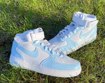 Baby Blue Jordans Etsy Baby Blue Jordans Etsy