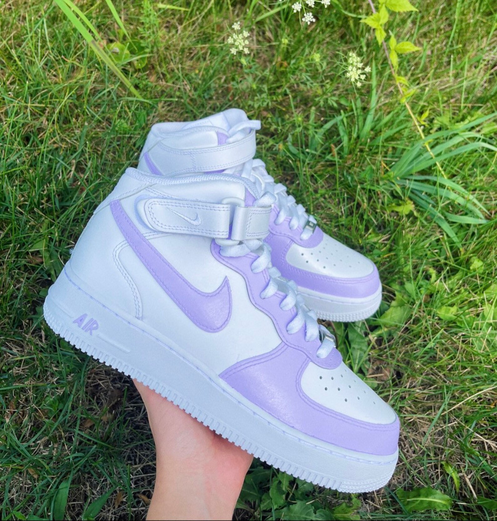 Pick Your Color Lilac Custom Nike Air Force 1 Custom Af1 Etsy
