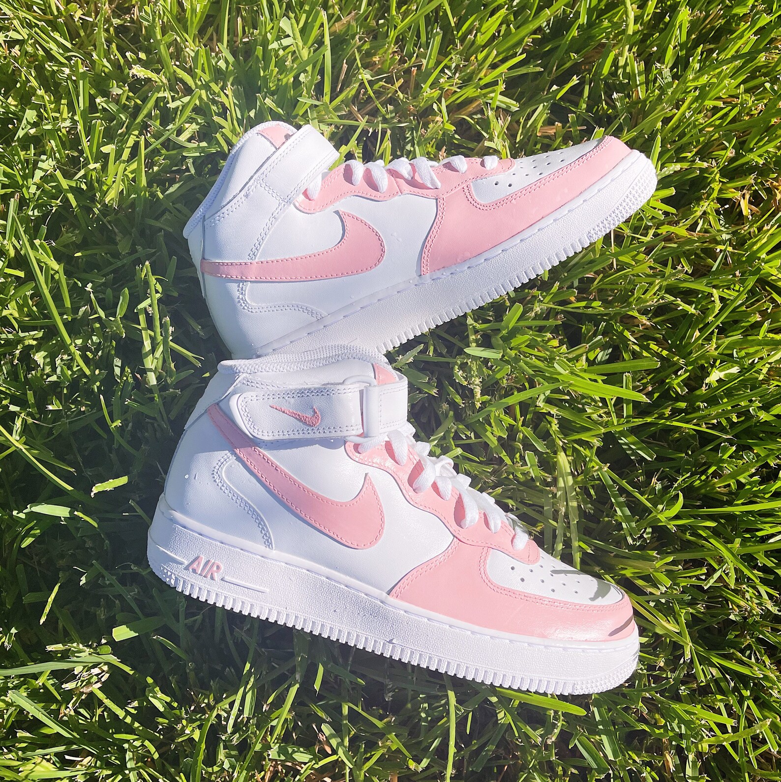 pink air force gum sole
