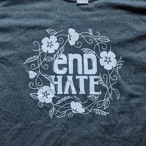 End Hate - Men&#39;s Shirt (Gray)