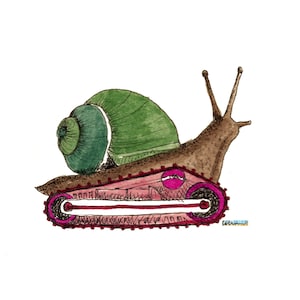 Bigliettini vuoti - Bulldozer Snail