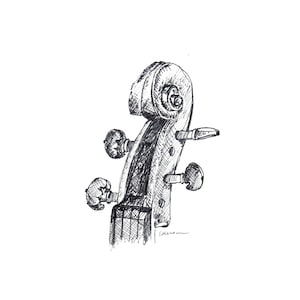 Cartes de correspondance vierges - Rouleau de violon